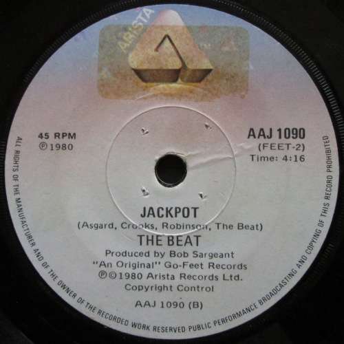 THE BEAT- MIRROR IN THE BATHROOM / JACKPOT  (7 SINGLE/VINYL)