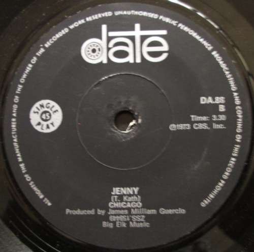 CHICAGO - FEELIN STRONGER EVERYDAY / JENNY (7 SINGLE/VINYL)