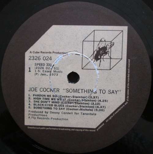JOE COCKER - SOMETHING TO SAY (LP/VINYL)