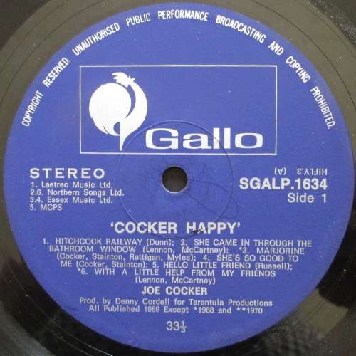 JOE COCKER - COCKER HAPPY (LP/VINYL)