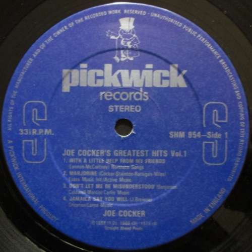 JOE COCKER - JOE COCKERS GREATEST HITS VOL.1 (LP/VINYL)