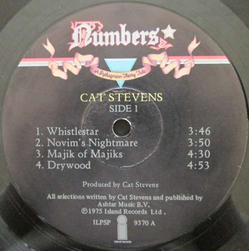 CAT STEVENS - NUMBERS (A PYTHAGOREAN THEORY TALE) (LP/VINYL)