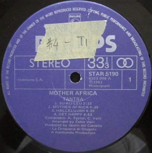TANTRA - MOTHER AFRICA (LP/VINYL)