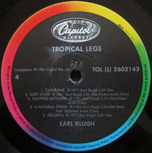 EARL KLUGH - TROPICAL LEGS (2xLP/VINYL)