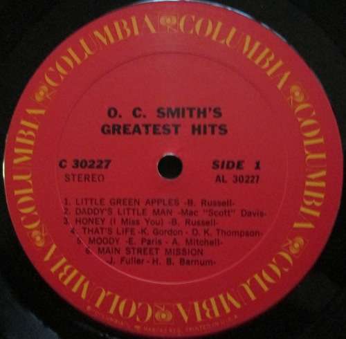 O.C. SMITH - GREATEST HITS (LP/VINYL)