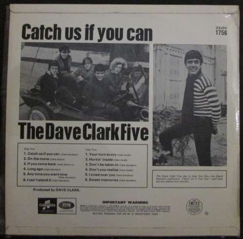 THE DAVE CLARK FIVE - CATCH US IF YOU CAN (LP/VINYL)