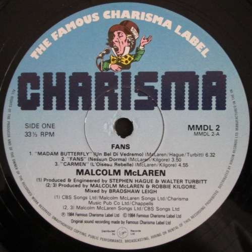 MALCOLM MCLAREN - FANS (LP/VINYL)