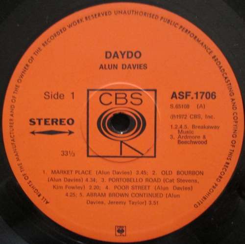 ALUN DAVIES - DAYDO  (LP/VINYL)