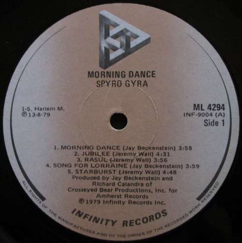 SPYRO GYRA -  MORNING DANCE  (LP/VINYL)