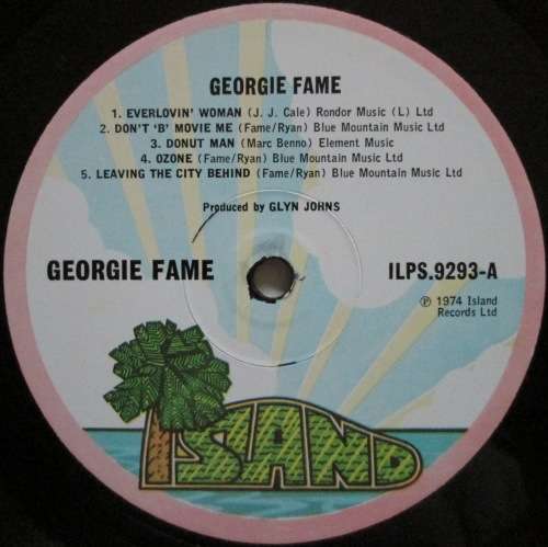GEORGIE FAME - GEORGIE FAME  (LP/VINYL)