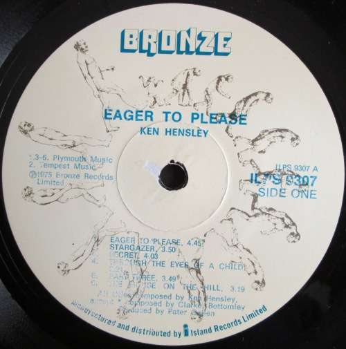 KEN HENSLEY - EAGER TO PLEASE (LP/VINYL)