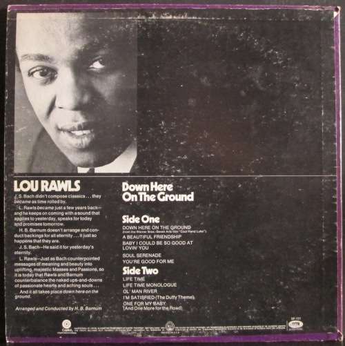 LOU RAWLS - DOWN HERE ON THE GROUND  (LP/VINYL)