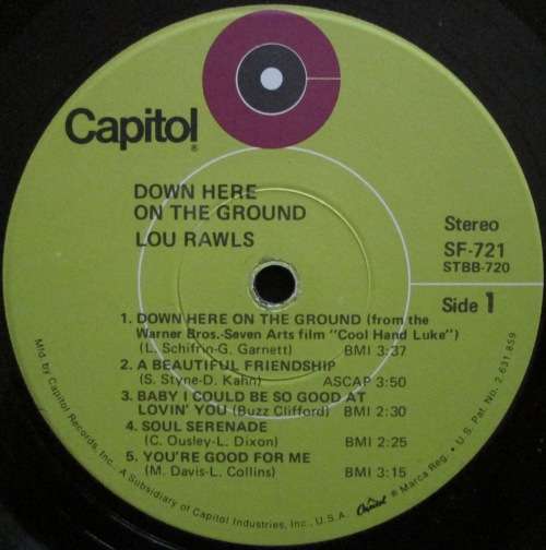 LOU RAWLS - DOWN HERE ON THE GROUND  (LP/VINYL)