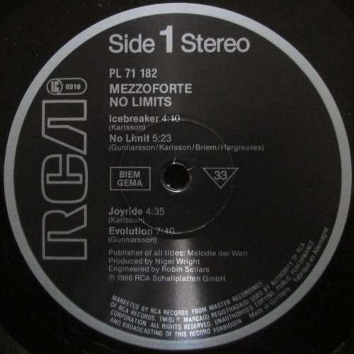 MEZZOFORTE - NO LIMITS  (LP/VINYL)