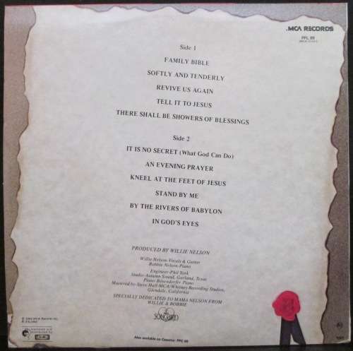 WILLIE NELSON - FAMILY BIBLE  (LP/VINYL)