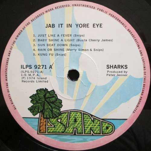 THE SHARKS - JAB IT IN THE EYE  (LP/VINYL)