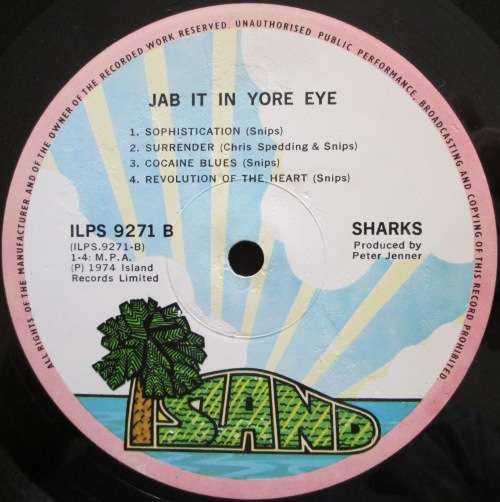 THE SHARKS - JAB IT IN THE EYE  (LP/VINYL)
