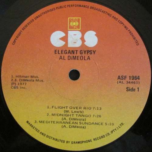 AL DI MEOLA - ELEGANT GYPSY  (LP/VINYL)