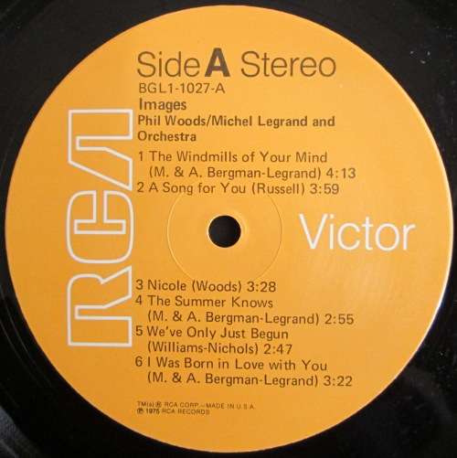 PHIL WOODS / MICHEL LEGRAND AND ORCHESTRA - IMAGES (LP/VINYL)