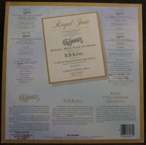 THE CRUSADERS with B.B. KING and the ROYAL PHILARMONIC ORCHESTRA - ROYAL JAM (2xLP/VINYL)