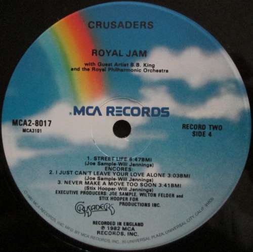 THE CRUSADERS with B.B. KING and the ROYAL PHILARMONIC ORCHESTRA - ROYAL JAM (2xLP/VINYL)
