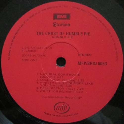 HUMBLE PIE - THE CRUST OF HUMBLE PIE  (LP/VINYL)