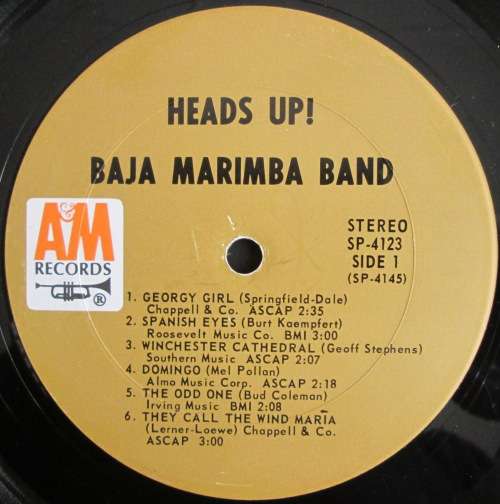 BAJA MARIMBA BAND - HEADS UP!  (LP/VINYL)