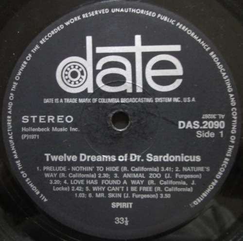 SPIRIT - TWELVE DREAMS OF DR. SARDONICUS  (LP/VINYL)