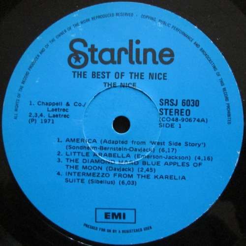 THE NICE - THE BEST OF THE NICE  (LP/VINYL)