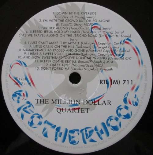 THE MILLION DOLLAR QUARTET - THE MILLION DOLLAR QUARTET  (LP/VINYL)