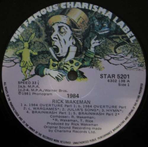 RICK WAKEMAN - 1984   (LP/VINYL)