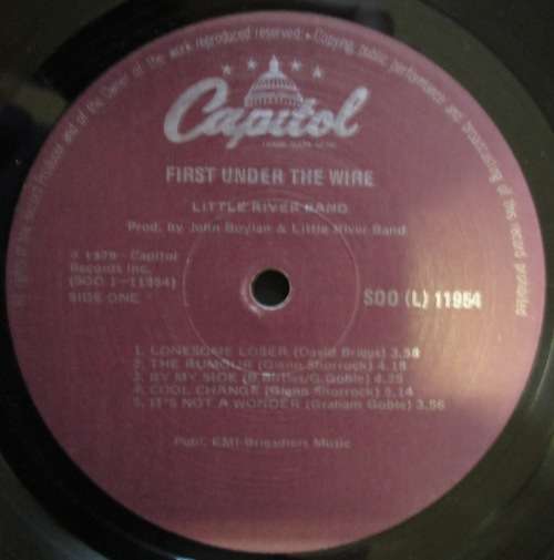 LITTLE RIVER BAND - FIRST UNDER THE WIRE   (LP/VINYL)