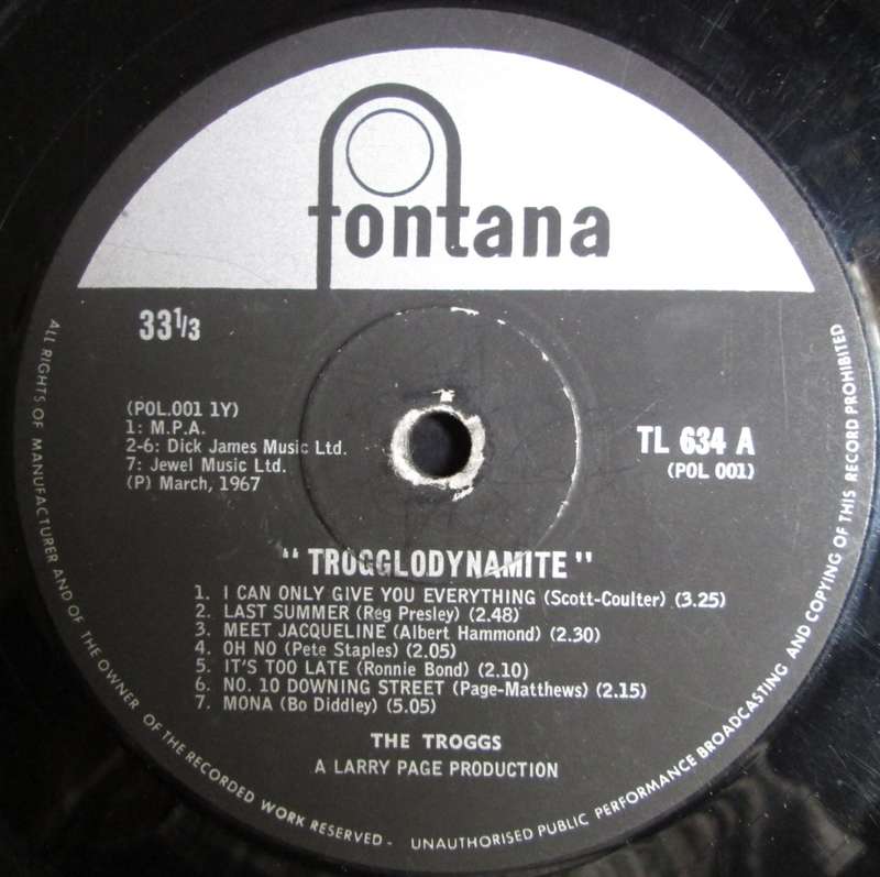 THE TROGGS - TROGGLODYNAMITE  (LP/VINYL)