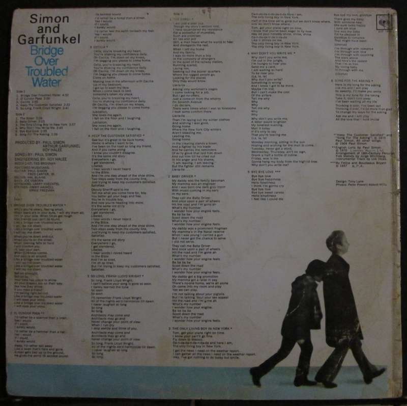 SIMON AND GARFUNKEL - BRIDGE OVER TROUBLED WATER  (LP/VINYL)