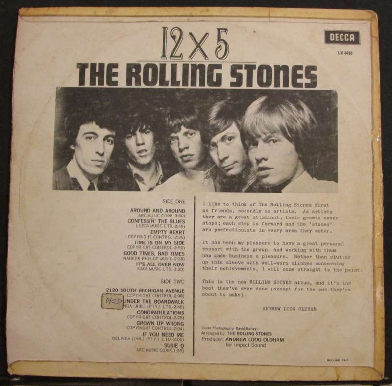 THE ROLLING STONES - 12x5  (LP/VINYL)