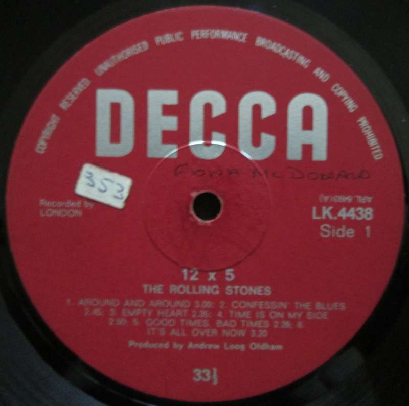 THE ROLLING STONES - 12x5  (LP/VINYL)