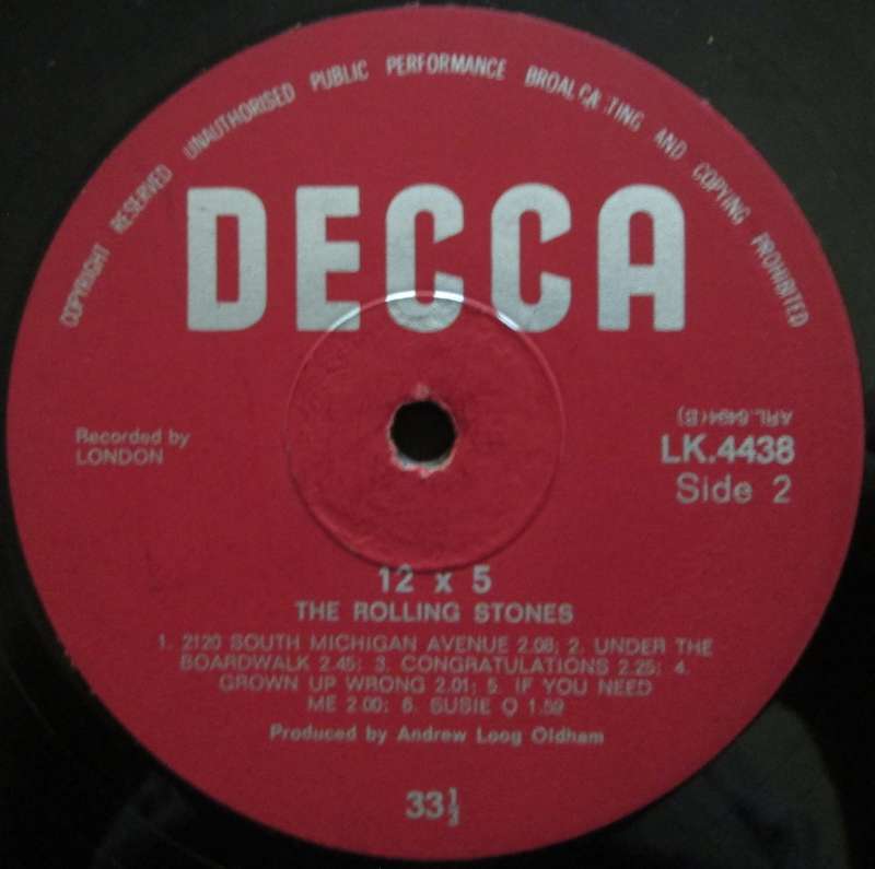 THE ROLLING STONES - 12x5  (LP/VINYL)