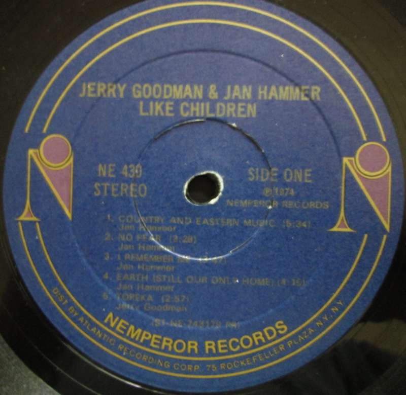 JERRY GOODMAN & JAN HAMMER - LIKE CHILDREN  (LP/VINYL)