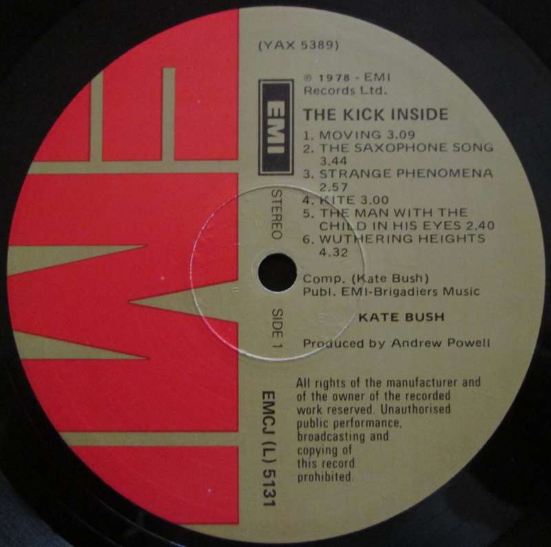 KATE BUSH - THE KICK INSIDE  (LP/VINYL)