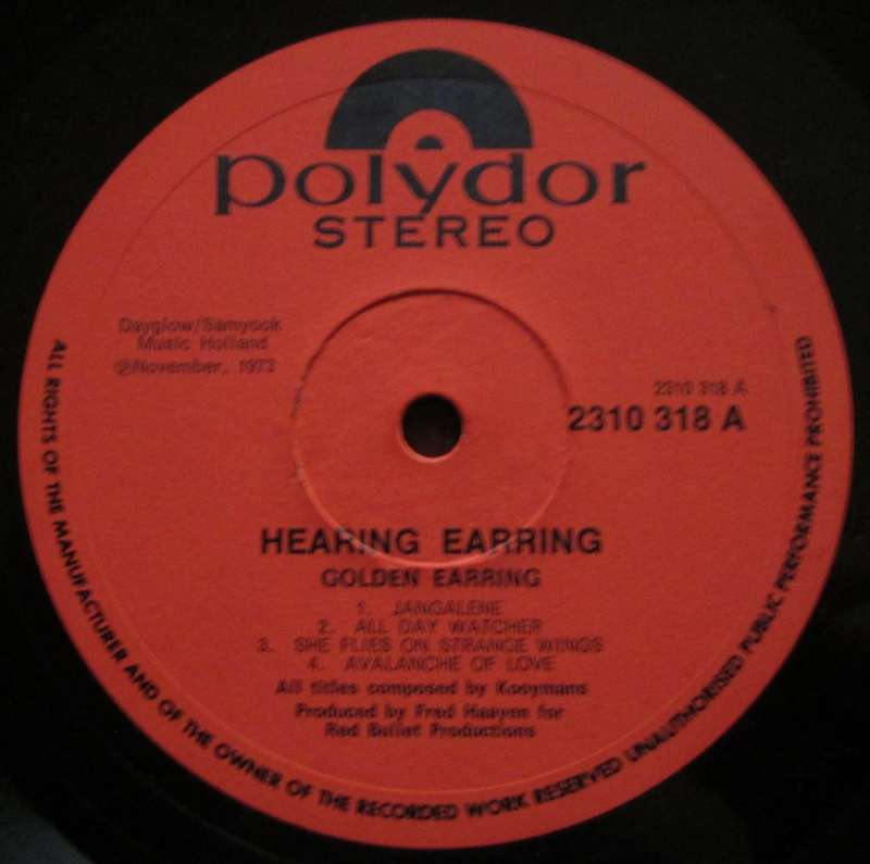 GOLDEN EARRING - HEARING EARRING   (LP/VINYL)