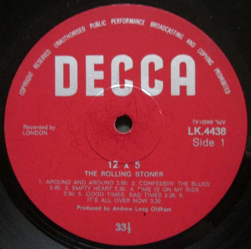 THE ROLLING STONES - 12X5  (LP/VINYL)