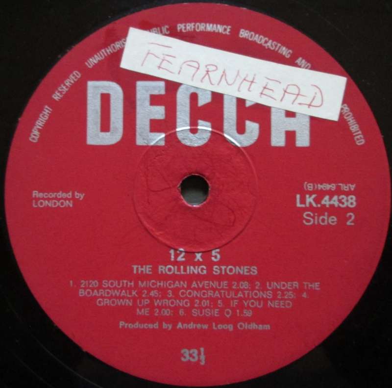 THE ROLLING STONES - 12X5  (LP/VINYL)