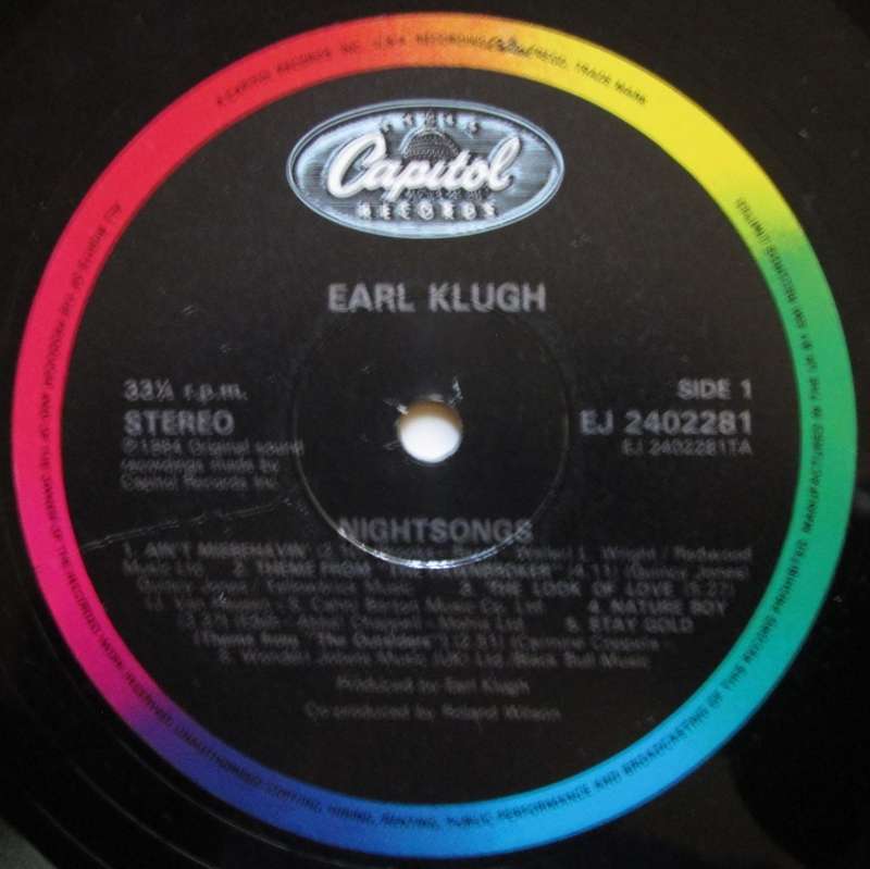 EARL KLUGH - NIGHTSONGS (MORE LATE NIGHT GUITAR)  (LP/VINYL)