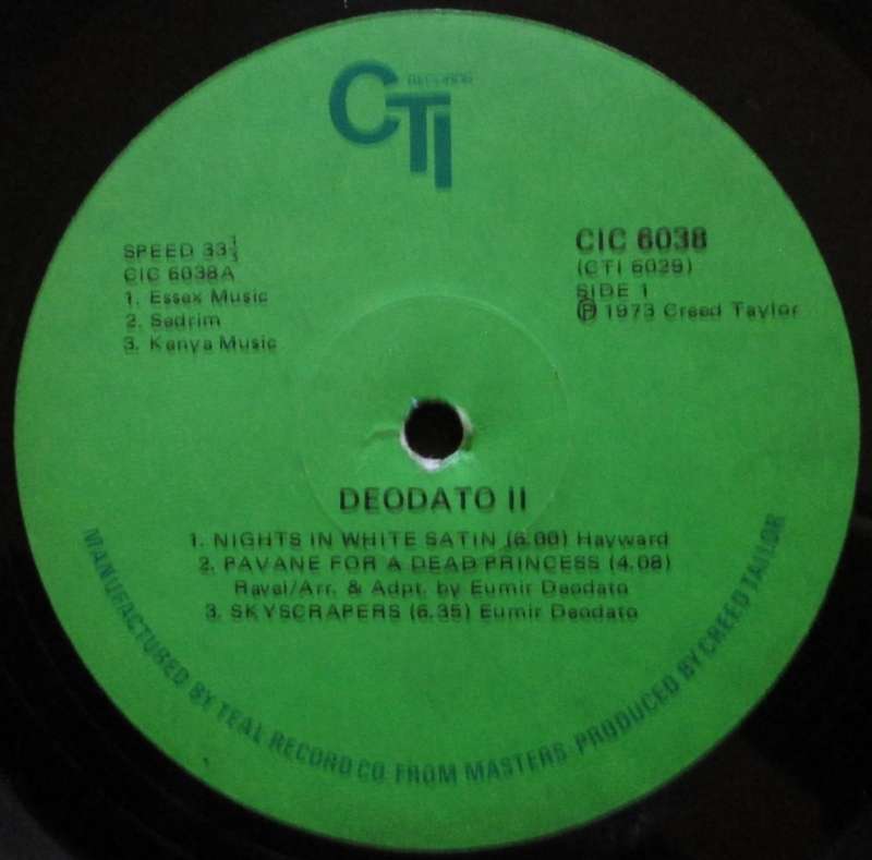 DEODATO - DEODATO 2  (LP/VINYL)
