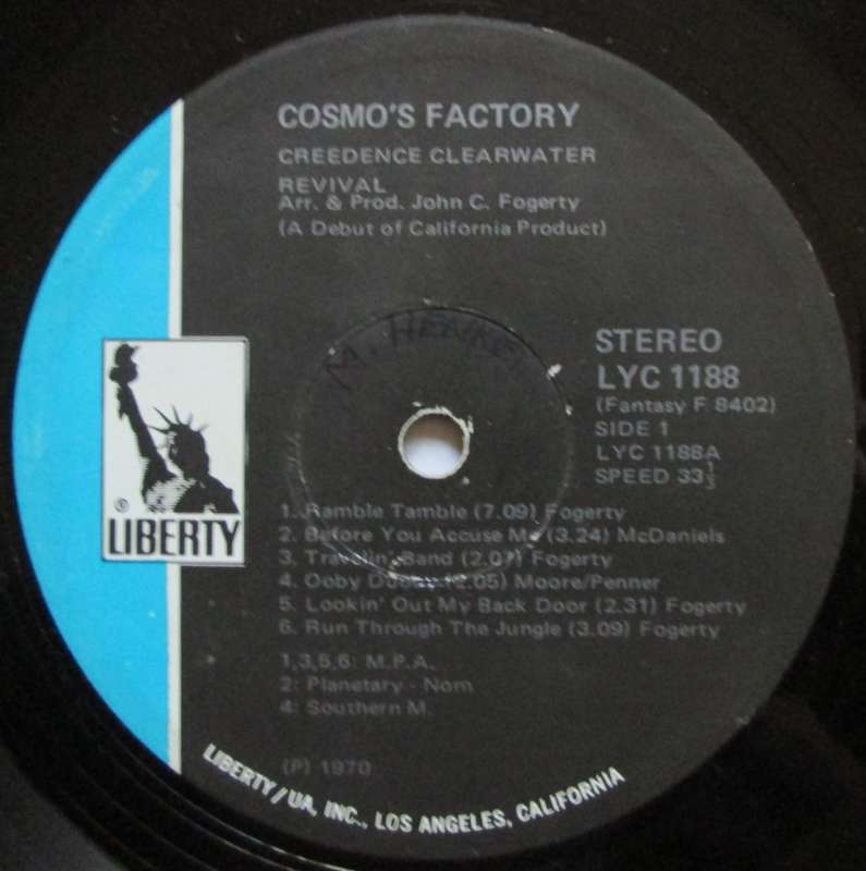 CREEDENCE CLEARWATER REVIVAL - COSMOS FACTORY  (LP/VINYL)