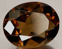 0.67 ct Natural Smokey Quartz - Oval Cut Faceted