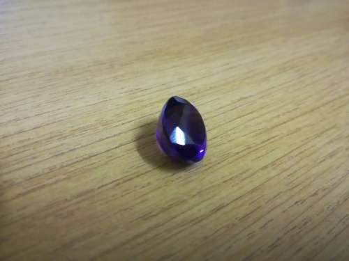 MASSIVE...7.63 ct Amethyst - Oval Cut Faceted...VVS...DEEP PURPLE  [15 X 12 X 8 mm]