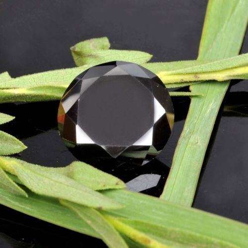 HUGE...3.01 ct BLACK DIAMOND MOISSANITE - ROUND CUT....VVS...PERFECT