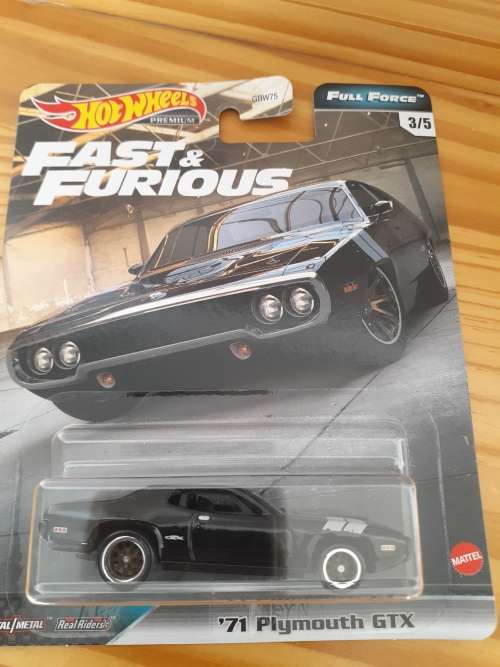 HOT WHEELS `FAST AND FURIOUS` FULL FORCE - `71 PLYMOUTH GTX