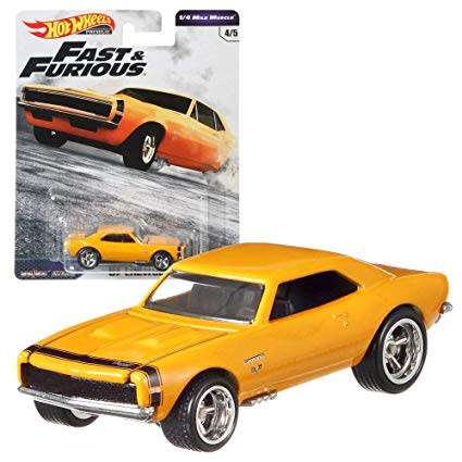 HOT WHEELS PREMIUM  `FAST AND FURIOUS` `67 CHEVROLET CAMARO
